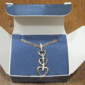Avon Floating Hearts Necklace